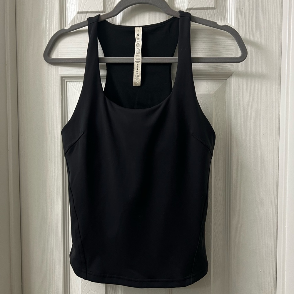 Lululemon Athletica Black Fitted Sleeveless Tank Top